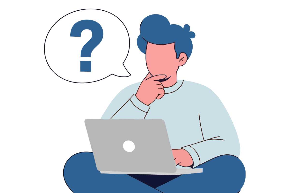 illustration of a man questioning what he knew about TP