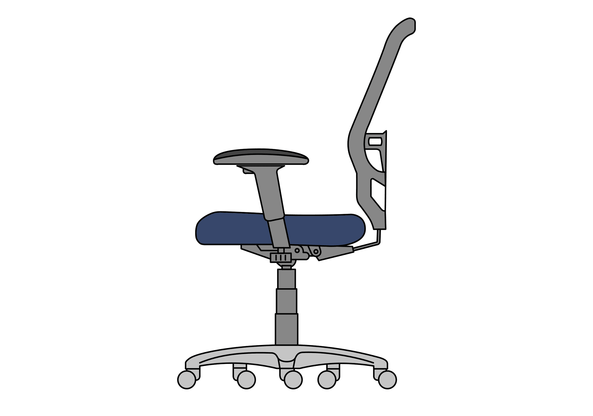 An illustration of the office chair