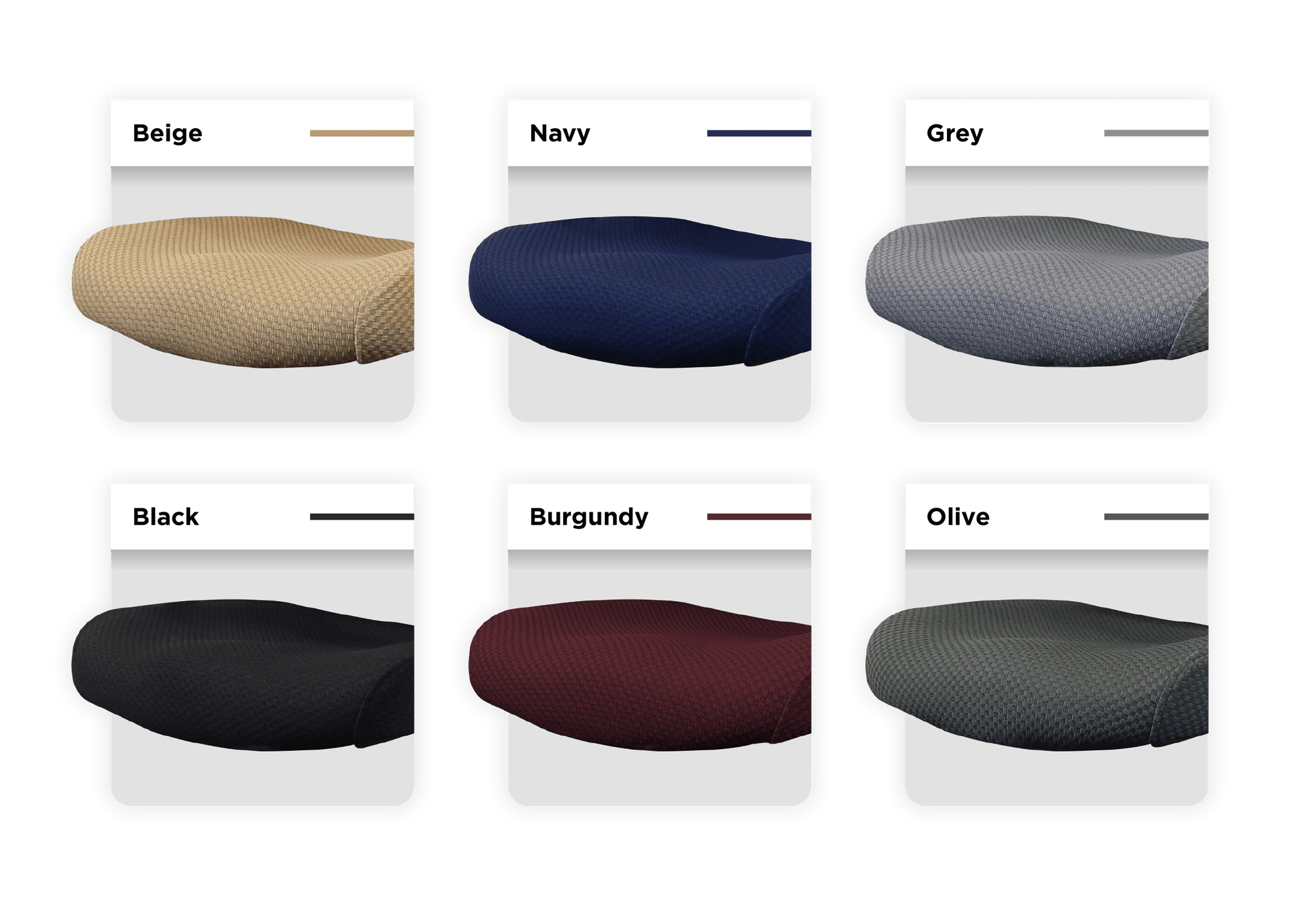 Office chair color swatches