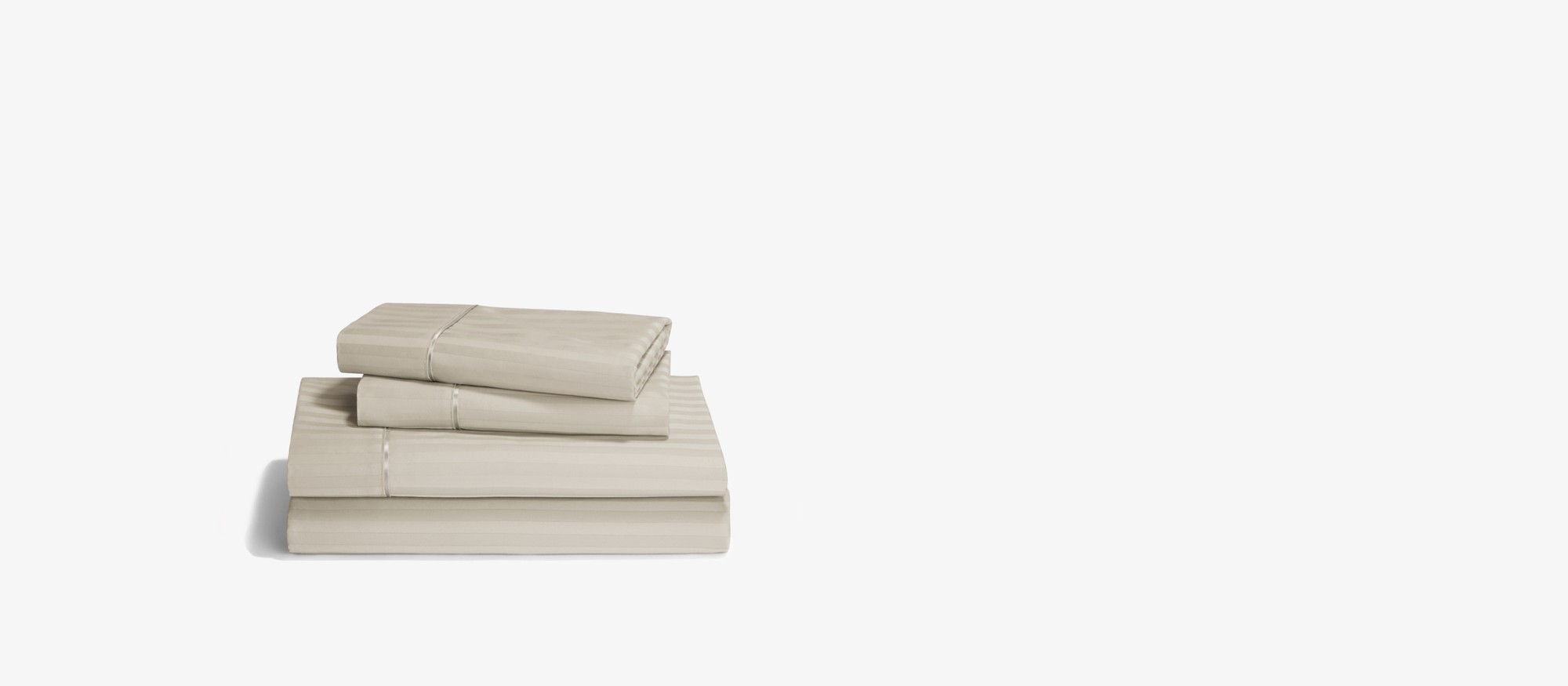A set of Champagne colored Egyptian Cotton Sheets and Pillow cases