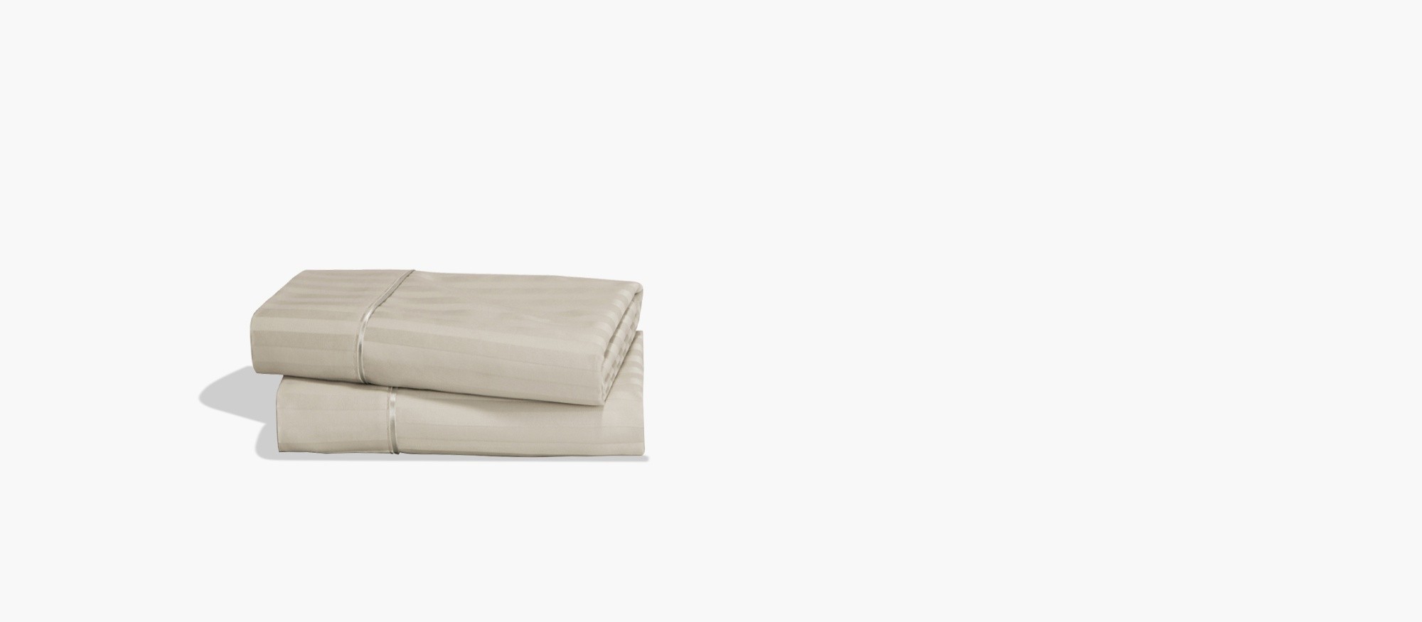 A pair of Egyptian Cotton Champagne Pillow Cases