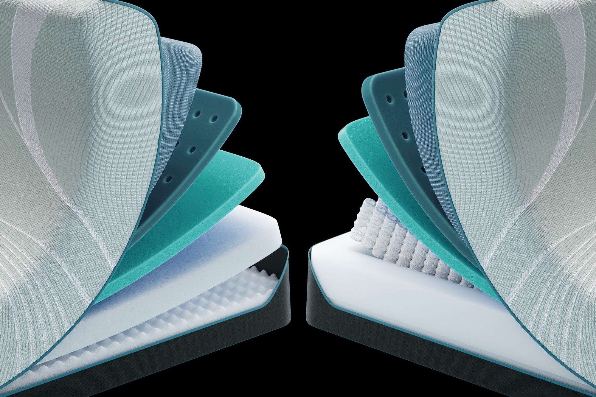Foam Vs Hybrid cutaway