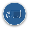 White Glove Delivery Truck Icon