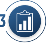 Step three icon of clipboard