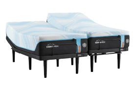 Breeze King mattress on a split base